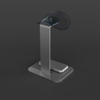 Support réglable en PVC argenté pour station de charge avec communication filaire