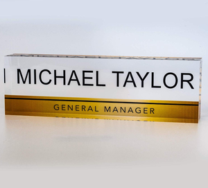 Placas de Identificación Personalizadas para Escritorios de Oficina, Marcos de Fotos Magnéticos de Acrílico Transparente/Blanco, Marca HC, Tamaños 3x5-5x7 Pulgadas - Product Image 6