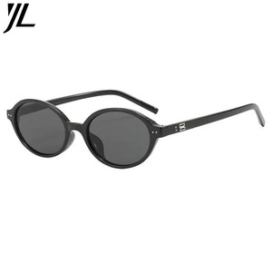 Gafas de Sol Retro Ovaladas Estilo Nerd, de Alta Gama, Modernas, Estilo Influencer de <span class=keywords><strong>Xiaohongshu</strong></span>/Instagram, Lentes Degradadas con Protección UV - Product Image 1