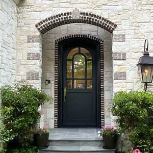 Design arqué, meilleure vente, porte d'entrée simple élégante en <span class=keywords><strong>fer</strong></span> forgé - Product Image 2