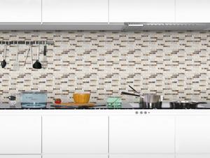 <span class=keywords><strong>Carrelage</strong></span> <span class=keywords><strong>mural</strong></span> auto-adhésif de 12 "x 12", carreaux brun mixte, mise à niveau, <span class=keywords><strong>carrelage</strong></span> en vinyle plus épais - Product Image 3