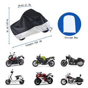 Всесезонный чехол для мотоцикла 3XL, универсальный УФ 50 + протектор для скутера, водонепроницаемый пыленепроницаемый чехол от дождя для мотоциклов и улицы - Product Image 2