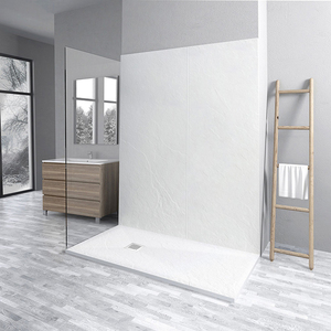 Pannello murale doccia composito leggero OEM antibatterico 200x50 cm con superficie in gelcoat larghezza 100 cm per ristrutturazione <span class=keywords><strong>bagno</strong></span> - Product Image 3