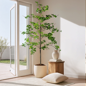 Albero di Ulivo Artificiale Nero Alto 2,10 m, Finto in Plastica, Effetto Ombreggiato, in Vaso, Ecologico e Durevole, per Casa e Compleanni - Product Image 5