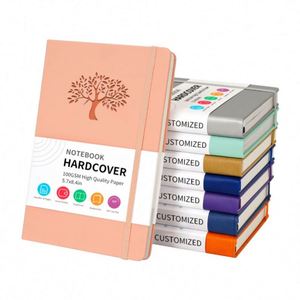 Carnet de notes A5 noir étanche à couverture rigide, format poche, économique, pour entreprise, avec logo - Product Image 5