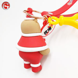 High quality hot selling 3D soft PVC keychain customized keyring for man and women - Product Image 2