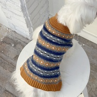 Vêtements en tricot chauds pour animaux de compagnie, pull pour chien, vêtements pour animaux de compagnie, impression rétro, pull adorable pour animaux de compagnie, pull d'automne et d'hiver pour chien