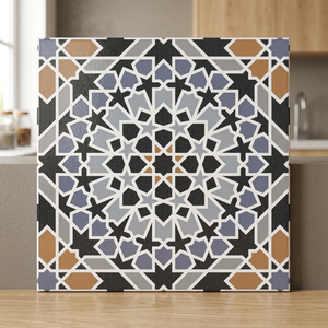 Série numérique Carreaux de stationnement en céramique mats à quartz moderne 300x300mm Cuisine extérieure Design classique - Product Image 2