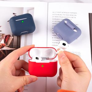 Dropshipping Étui de protection en silicone pour écouteurs sans fil pour <span class=keywords><strong>AirPods</strong></span> <span class=keywords><strong>3</strong></span> (gris) - Product Image 4