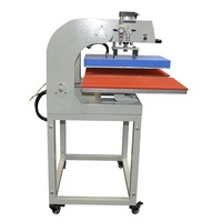 Presse à chaud pneumatique 40x60cm avec écran tactile LCD numérique semi-automatique pour vêtements, pression de 8kg