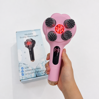 Masseur électrique portatif pour cuir chevelu, 9 niveaux, applicateur d'huile capillaire, peigne, brosse de massage du cuir chevelu avec tête de massage détachable
