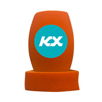 Microphones de diffusion TV sur écran personnalisés en usine, couvre-microphones en éponge, pare-brise en mousse avec base triangulaire