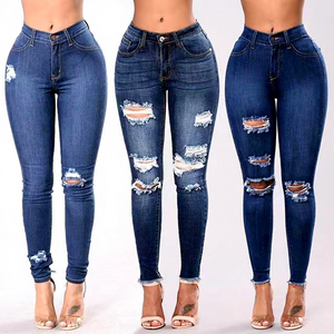 Vendita Diretta del Produttore: Pantaloni a Matita Elasticizzati da <span class=keywords><strong>Donna</strong></span>, <span class=keywords><strong>Jeans</strong></span> Aderenti a Vita Alta Multicolore <span class=keywords><strong>con</strong></span> Effetto Push-Up, Vendita all'Ingrosso - Product Image 1