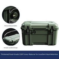 Glacière isotherme portable 25L pour voiture, camping, extérieur, transport alimentaire, congélateur