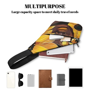 Sacs de designer de luxe de haute qualité personnalisé afro-américain femme noire tournesol étanche élégant hommes grande capacité sac à bandoulière sacs à bandoulière - Product Image 3