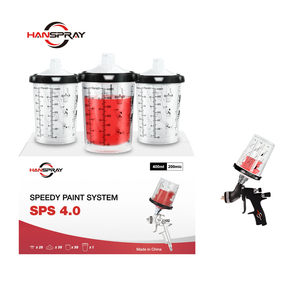 专业环保 HANSPRAY 塑料一次性油漆搅拌杯，带隔层，用于汽车油漆搅拌 - Product Image 1