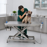 Table d'opération vétérinaire électrique XY ACS02 en acier inoxydable avec réglage en hauteur pour chiens et chats