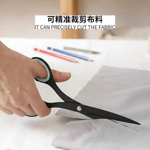กรรไกรสำนักงานเหล็กทั้งหมด หัวตรงสีดำ สแตนเลสอเนกประสงค์ ใช้ในบ้าน - Product Image 4