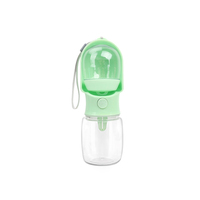 Bouteille d'eau portable pour chien, populaire, avec récipient pour nourriture, idéale pour la randonnée, les voyages et les promenades.