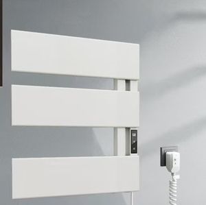 Calentador de Toallas Eléctrico de Pared con Temporizador, Control de Temperatura, Conexión Directa, Calentamiento Rápido, <span class=keywords><strong>Panel</strong></span> Táctil Inteligente - Product Image 2