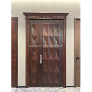 Portes doubles en teck massif haut <span class=keywords><strong>de</strong></span> gamme, modernes, pour intérieur et extérieur, hall, <span class=keywords><strong>salon</strong></span>, entrée, salle à manger, appartement, insonorisées - Product Image 6