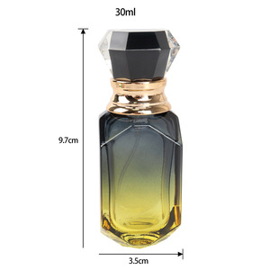 Vente en gros de flacons de parfum en verre dégradé de luxe de 30 ml et 50 ml, flacons de parfum portables pour le voyage - Product Image 4