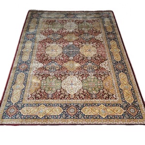 Turecký červený ručně vyráběný designový koberec 170x240cm 200 řádků Vysoká kvalita Nízká cena Hedvábné perské orientální ručně vyráběné koberce