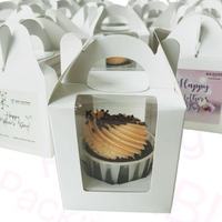 Boîtes à pâtisserie personnalisées boîte ronde donuts de boulangerie gâteau à emporter dessert macaron poignée pâtisserie brownie chocolat boîte cadeau carrée