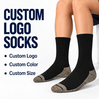 Chaussettes de sport classiques professionnelles de haute qualité, personnalisées avec logo, en tissu côtelé doux, pour hommes et femmes