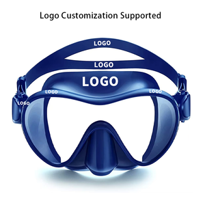 Vente en gros <span class=keywords><strong>masque</strong></span> de natation sans cadre en verre trempé miroir de plongée professionnel lunettes de plongée étanche réglable enfants - Product Image 2