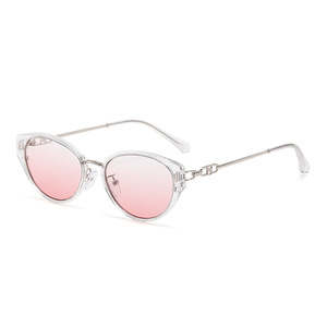 Jamie 9465 <b>Small</b> <b>Frame</b> Cat-Eye <b>Sunglasses</b> Gold <b>Frame</b> UV400 Protection Women Fashion Outdoor Sun Glasses - Product Image 4