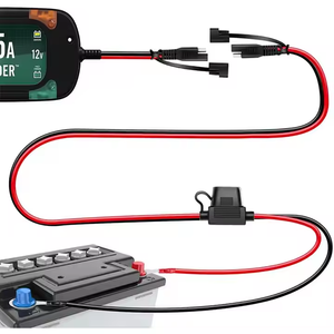 SAE 1,5 метр разъем батареи 16 AWG SAE кольцевая клемма 15A предохранитель для автомобилей, мотоциклов, автомобилей, меди, специфический для автомобиля - Product Image 5