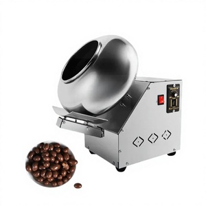 Machine de dragage et de polissage automatique commerciale de petite taille pour l'industrie alimentaire, pour le chocolat, les amandes, les noix et le sucre - Product Image 1