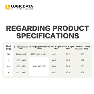 Logicdata bán buôn giấc ngủ thông minh cải tiến giường có thể điều chỉnh khung với LED dưới giường ánh sáng - Product Image 4