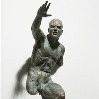 Statue d'homme nu en bronze antique grandeur nature personnalisée moderne Sculpture décorative extérieure en métal de jardin à la maison en vente