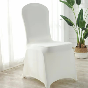 Housse de chaise extensible en Spandex/Polyester pour mariage et banquet, housse de chaise de salle à manger ajustée et élastique, lavable, réutilisable, vente en gros - Product Image 1