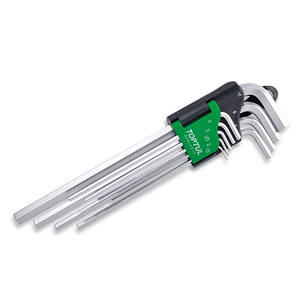 ชุดประแจกุญแจหกเหลี่ยมแบบยาวพิเศษ9ชิ้นทำจากเหล็ก - Product Image 1