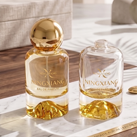 Flacons de parfum en verre de luxe personnalisés de 30 ml et 50 ml, vides, rechargeables, design élégant, flacons de parfum en verre vides