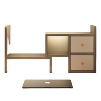 Étagère de bureau en acier de type H, bibliothèque de bureau avec cloison réglable, type sur pied pour dortoirs étudiants, rangement compact pour petit bureau