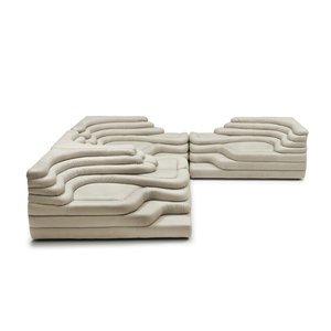 Divano in Pelle di Design Italiano, Set Modulare di Lusso Moderno <span class=keywords><strong>Terrazza</strong></span>, Divano in Legno Nordico Personalizzato per Soggiorno, Realizzato con Tessuto di Alta Qualità - Product Image 6