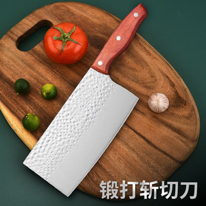 Yangjiang kitchen <b>knife</b>, forged kitchen <b>knife</b>, wooden <b>handle</b>, solid wood chopping <b>knife</b>, sharp kitchen <b>knife</b>, <b>bone</b>-chopping - Product Image 4