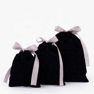 Elegant Gray Velvet Drawstring <b>Bag</b> Soft Fabric Dust Pouch for Jewelry & Cosmetics 4 Sizes Reusable Elegant <b>Storage</b> Packaging - Product Image 1