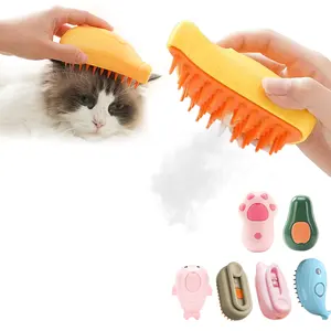 Berbagai gaya tersedia membersihkan sendiri silikon lembut pijat hewan peliharaan sikat mandi Anjing sikat mandi uap kucing Cepillo Para Perros