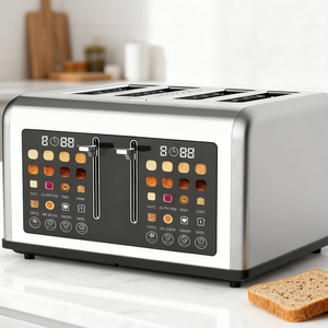 <span class=keywords><strong>Tostadora</strong></span> LCD Máquina <span class=keywords><strong>de</strong></span> desayuno <span class=keywords><strong>Tostadora</strong></span> automática - Product Image 1