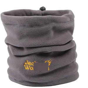 Fleece buff neck gaiter custom logo hunting neck gaiter embroidery OEM ski neck warmer snood scarf