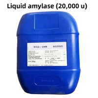 Enzyme liquide alimentaire Alpha-A-amylase de qualité alimentaire, résistante aux hautes températures, issue d'amidon d'alcool et de sucre, activité enzymatique 20 000, 80 000, 100 000