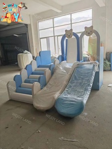 Équipement <span class=keywords><strong>de</strong></span> jeux intérieur pour enfants, aire <span class=keywords><strong>de</strong></span> jeux pour bébés avec couleurs personnalisées, maisonnette pour enfants, équipement <span class=keywords><strong>de</strong></span> divertissement doux avec toboggan - Product Image 5