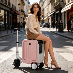 Valise intelligente à roulettes en alliage d'aluminium, <span class=keywords><strong>style</strong></span> sportif, pour bagages à main - Product Image 4