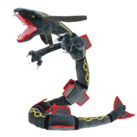 Peluche Dragonite Rayquaza verte de 80 cm, jouet brodé super doux, dinosaure anime unisexe avec squelette, en coton PP