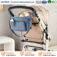 Organisateur de poussette et accessoires de grande taille avec sac isotherme, sac de rangement pour bonbons résistant à l'eau pour poussette de bébé, pour mamans